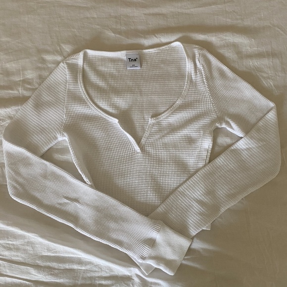 tna waffle scoopneck long sleeve - Picture 1 of 3